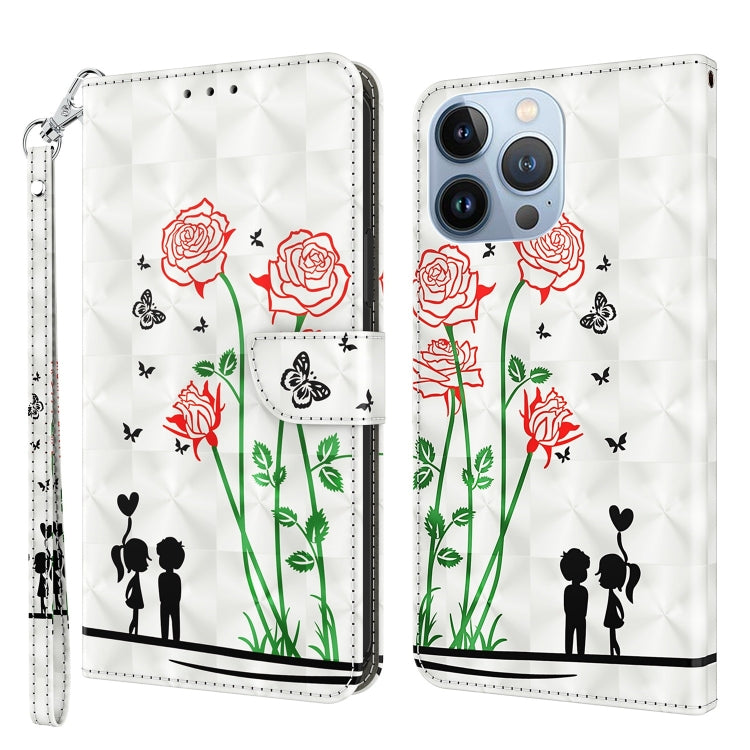 3D Painted Leather Phone Case, For iPhone 14 Pro Max, For iPhone 13 mini, For iPhone 13