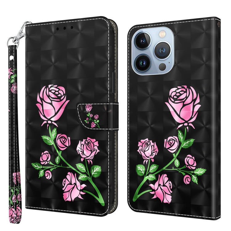 3D Painted Leather Phone Case, For iPhone 14 Pro Max, For iPhone 13 mini, For iPhone 13