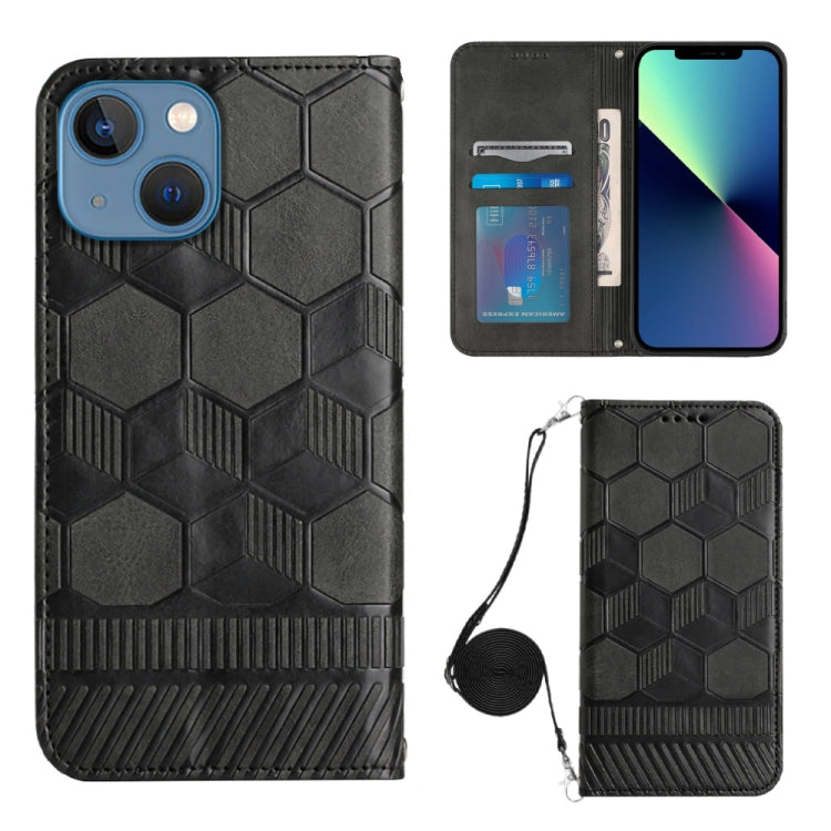 Crossbody Football Texture Magnetic PU Phone Case, For iPhone 14 Plus, For iPhone 14 Pro, For iPhone 14 Pro Max, For iPhone SE 2022/SE 2020/8/7