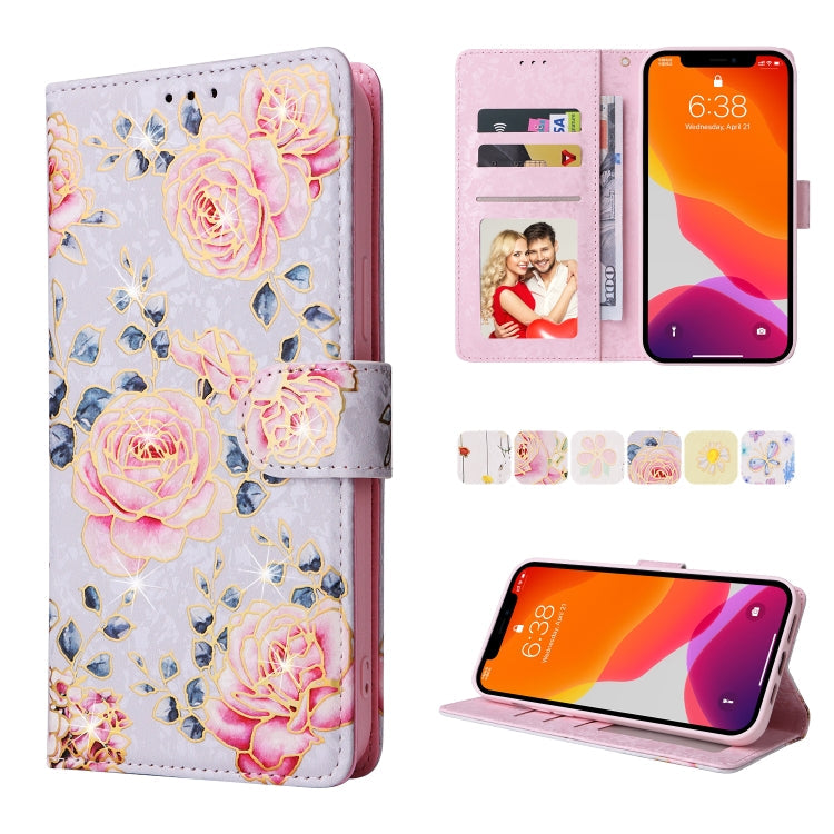 Bronzing Painting RFID Leather Case, For iPhone 12 mini, For iPhone 12 / 12 Pro, For iPhone 12 Pro Max, For iPhone 11