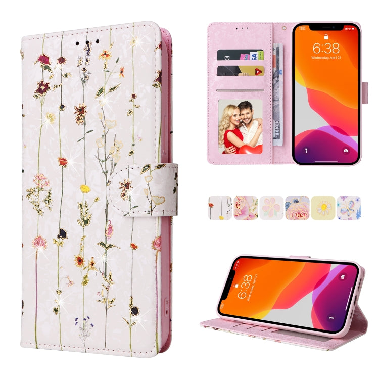 Bronzing Painting RFID Leather Case, For iPhone 12 mini, For iPhone 12 / 12 Pro, For iPhone 12 Pro Max, For iPhone 11