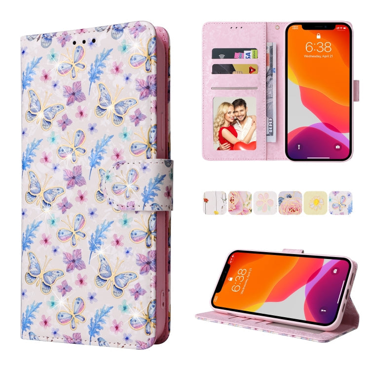 Bronzing Painting RFID Leather Case, For iPhone 12 mini, For iPhone 12 / 12 Pro, For iPhone 12 Pro Max, For iPhone 11
