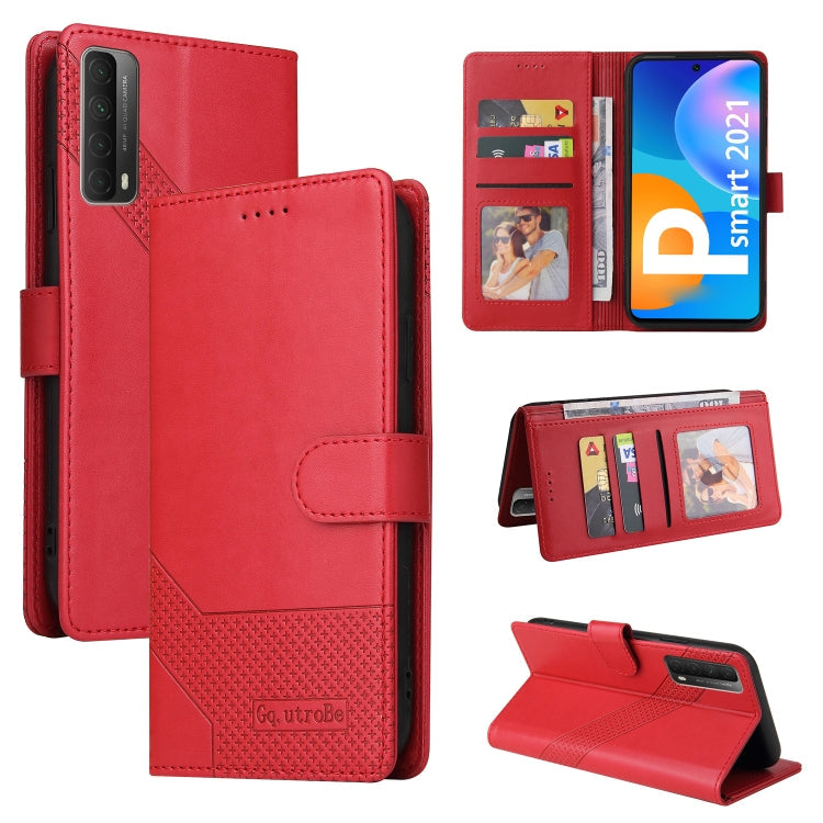 GQUTROBE Skin Feel Magnetic Leather Phone Case, For Huawei P Smart 2021, For Huawei P20 Lite, For Huawei P30 Pro, For Huawei P30 Lite