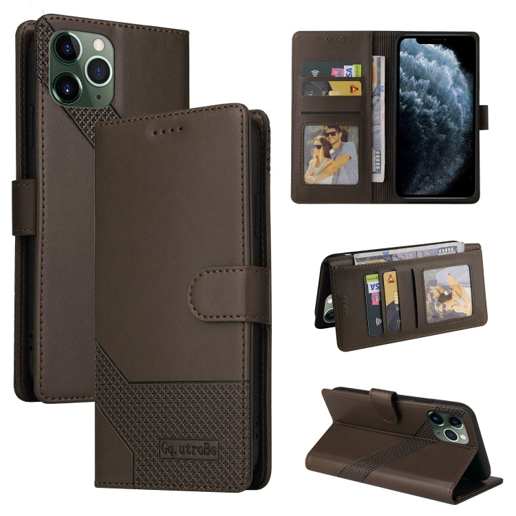 GQUTROBE Skin Feel Magnetic Leather Phone Case, For iPhone 12 Pro Max, For iPhone 12 / 12 Pro, For iPhone 12 mini, For iPhone 11 Pro Max