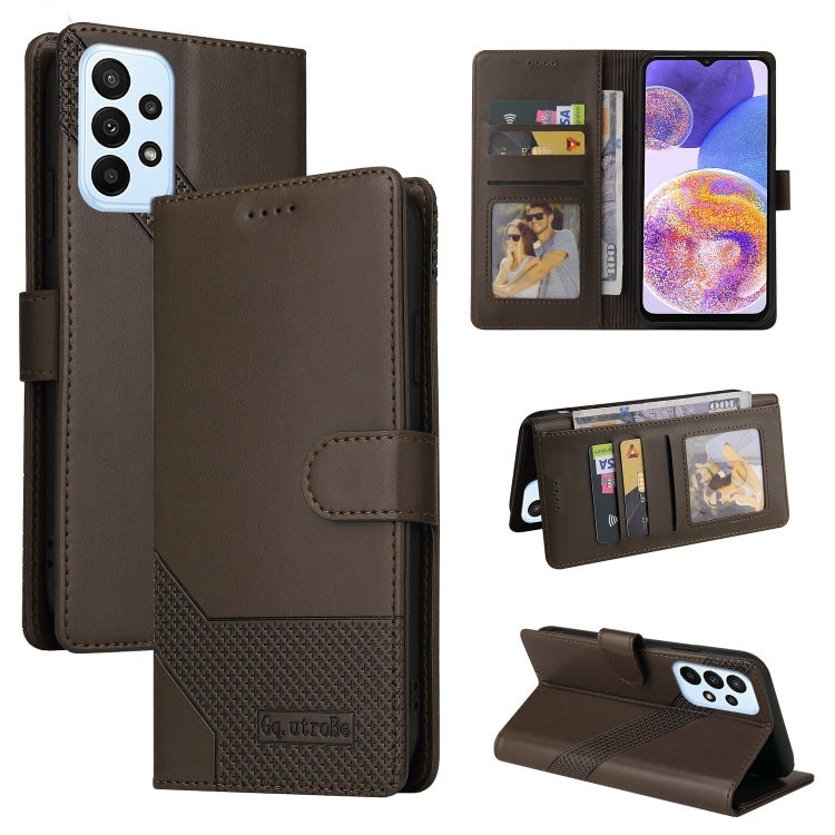 GQUTROBE Skin Feel Magnetic Leather Phone Case, For Samsung Galaxy A23, For Samsung Galaxy A02, For Samsung Galaxy A02s, For Samsung Galaxy A03s