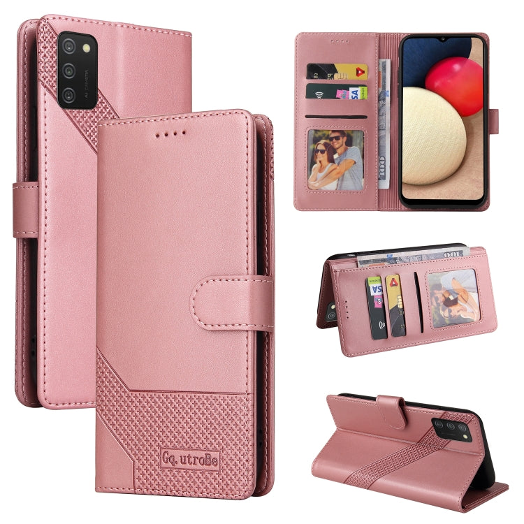 GQUTROBE Skin Feel Magnetic Leather Phone Case, For Samsung Galaxy A23, For Samsung Galaxy A02, For Samsung Galaxy A02s, For Samsung Galaxy A03s