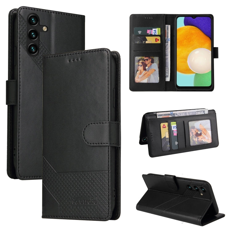 GQUTROBE Skin Feel Magnetic Leather Phone Case, For Samsung Galaxy A7 2018, For Samsung Galaxy A10, For Samsung Galaxy A12, For Samsung Galaxy A13