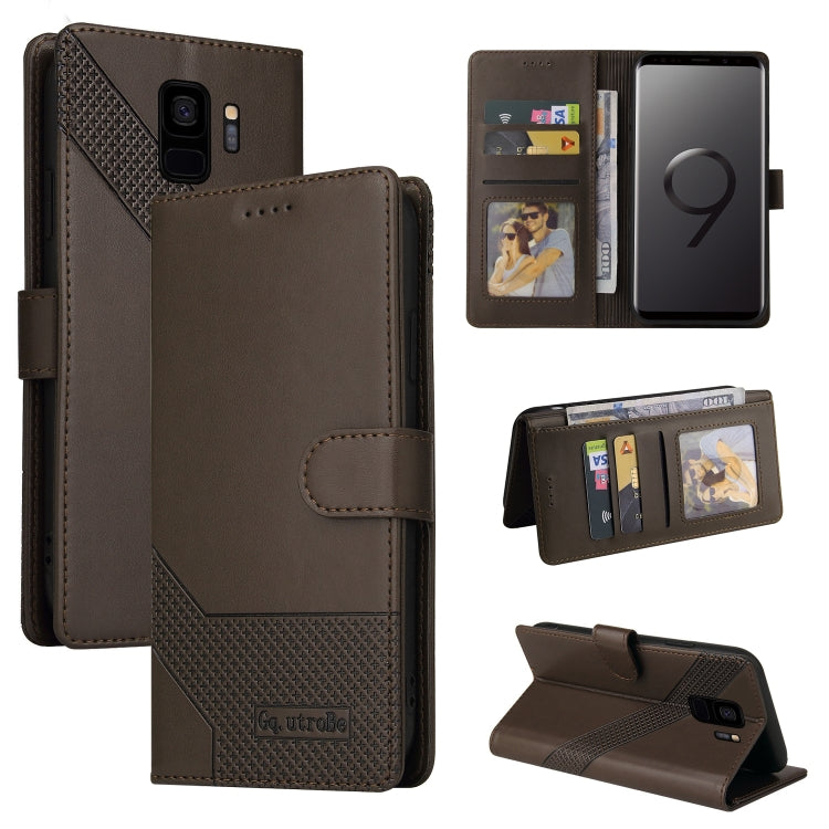 GQUTROBE Skin Feel Magnetic Leather Phone Case, For Samsung Galaxy S8+, For Samsung Galaxy S9, For Samsung Galaxy S9+, For Samsung Galaxy S10