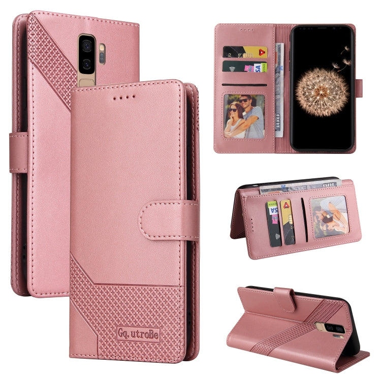 GQUTROBE Skin Feel Magnetic Leather Phone Case, For Samsung Galaxy S8+, For Samsung Galaxy S9, For Samsung Galaxy S9+, For Samsung Galaxy S10