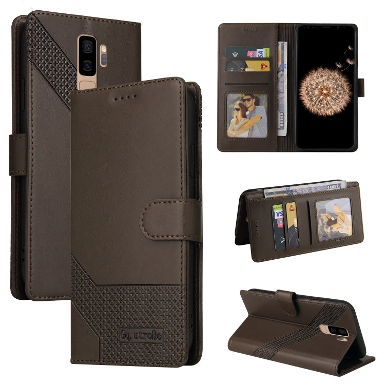 GQUTROBE Skin Feel Magnetic Leather Phone Case, For Samsung Galaxy S8+, For Samsung Galaxy S9, For Samsung Galaxy S9+, For Samsung Galaxy S10