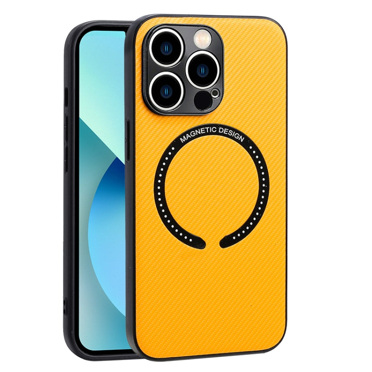 Carbon Fiber Texture MagSafe Magnetic Phone Case, For iPhone 13 Pro, For iPhone 13 Pro Max, For iPhone 12, For iPhone 12 Pro, For iPhone 12 Pro Max