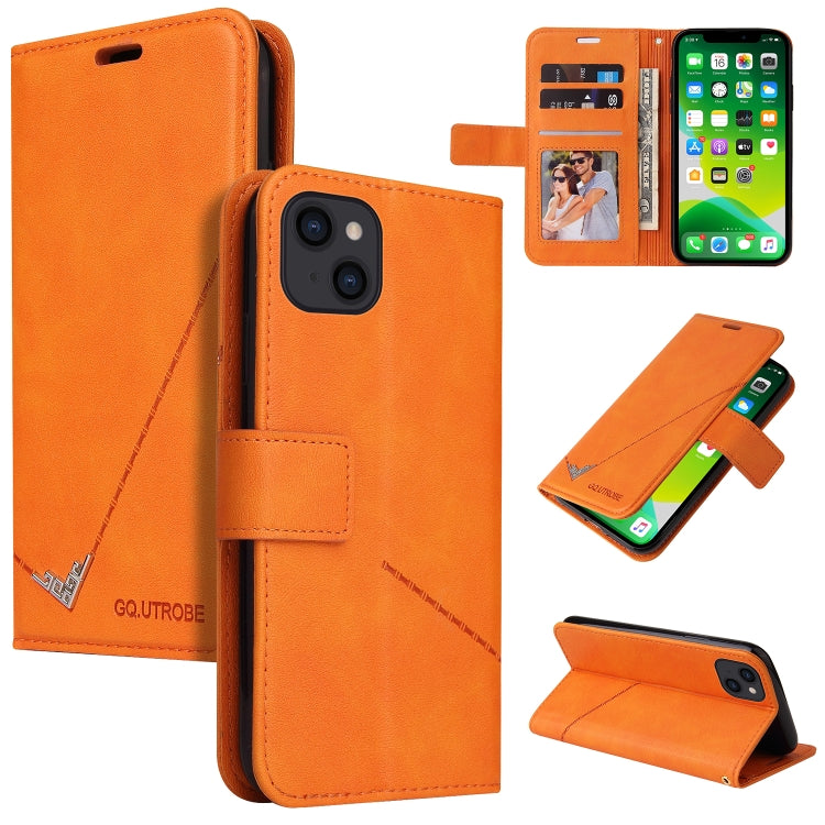 GQUTROBE Right Angle Leather Phone Case, For iPhone 13, For iPhone 13 mini, For iPhone 13 Pro, For iPhone 13 Pro Max