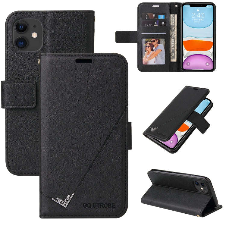 GQUTROBE Right Angle Leather Phone Case, For iPhone 12 mini, For iPhone 12 Pro, For iPhone 12 Pro Max, For iPhone 11