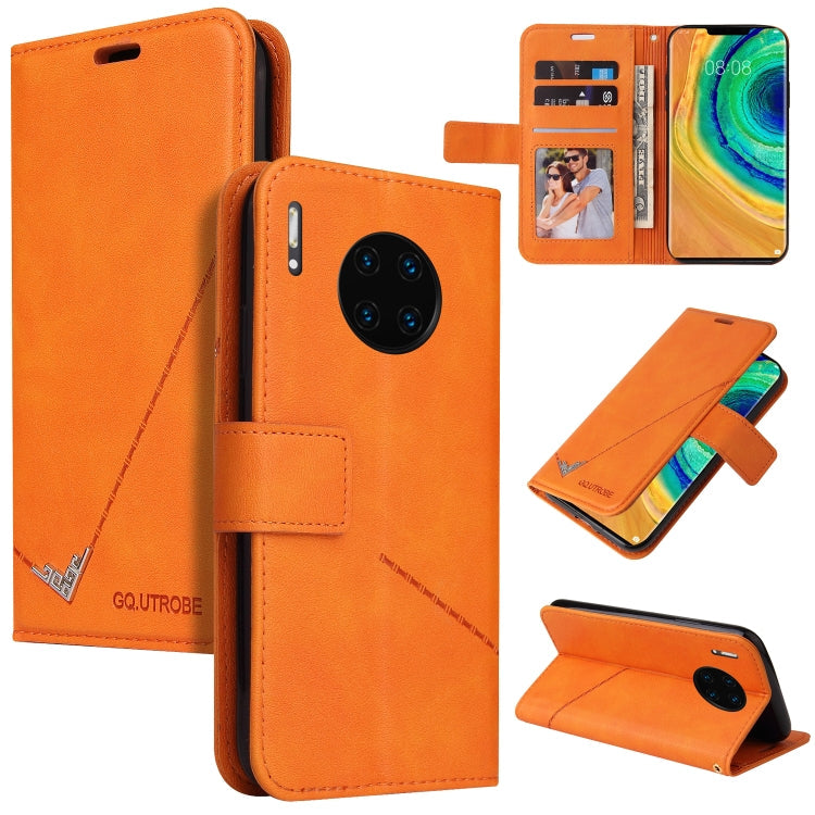 GQUTROBE Right Angle Leather Phone Case, For Huawei Mate 30 Lite, For Huawei Mate 30 Pro, For Huawei Mate 20 Pro, For Huawei P30