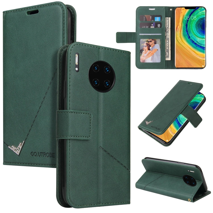 GQUTROBE Right Angle Leather Phone Case, For Huawei Mate 30 Lite, For Huawei Mate 30 Pro, For Huawei Mate 20 Pro, For Huawei P30