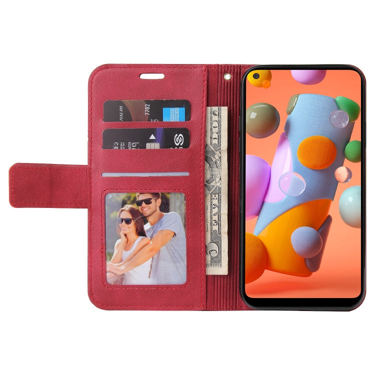 GQUTROBE Right Angle Leather Phone Case, For Samsung Galaxy A11 Global Version, For Samsung Galaxy A01 Core, For Samsung Galaxy M51, For Samsung Galaxy M31