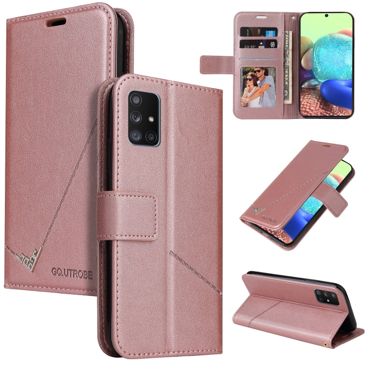 GQUTROBE Right Angle Leather Phone Case, For Samsung Galaxy A21s, For Samsung Galaxy Note10 Lite / A81, For Samsung Galaxy A71, For Samsung Galaxy A51