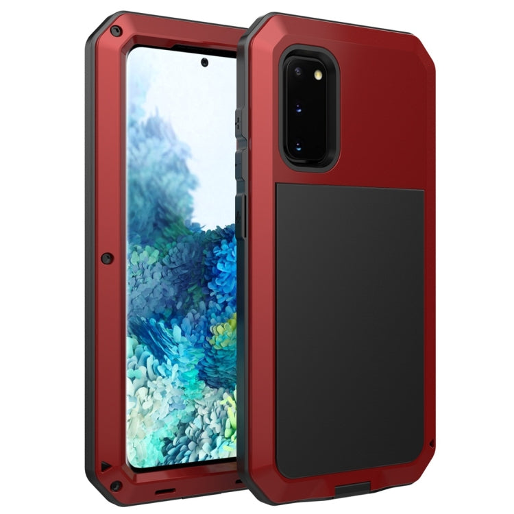 Shockproof Waterproof Silicone + Zinc Alloy Protective Case, For Galaxy S20+, For Galaxy S20