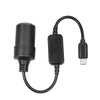 3710-03 30cm Type-C 5V to 12V Car Cigarette Lighter Socket Boost Power Adapter Cable, 30cm Type-C