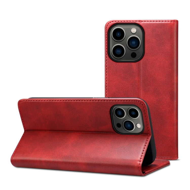 Calf Texture Horizontal Flip Leather Phone Case, For iPhone 14, For iPhone 14 Plus, For iPhone 14 Pro, For iPhone 14 Pro Max