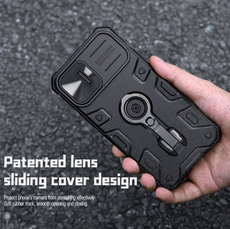NILLKIN Shockproof CamShield Armor Protective Case, For iPhone 14, For iPhone 14 Plus, For iPhone 14 Pro Max