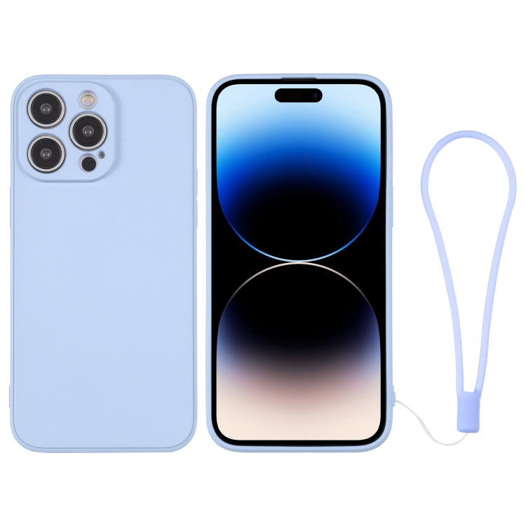Silicone Phone Case with Wrist Strap, For iPhone 14 Pro, For iPhone 14 Pro Max