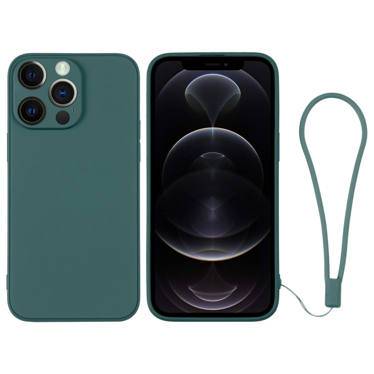 Silicone Phone Case with Wrist Strap, For iPhone 12 Pro, For iPhone 12 Pro Max