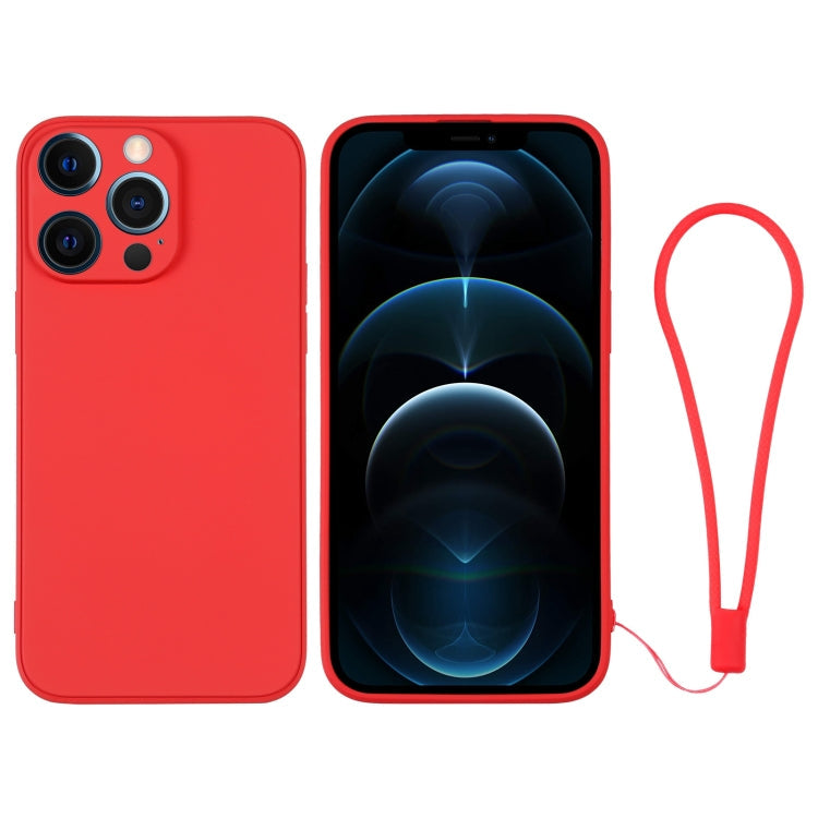 Silicone Phone Case with Wrist Strap, For iPhone 12 Pro, For iPhone 12 Pro Max
