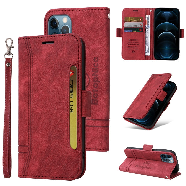 BETOPNICE Dual-side Buckle Leather Phone Case, For iPhone 12 mini, For iPhone 12 / 12 Pro, For iPhone 12 Pro Max, For iPhone 11