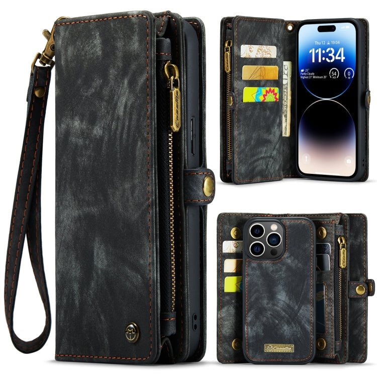 CaseMe 008 Detachable Multifunctional Leather Phone Case, For iPhone 14, For iPhone 14 Plus, For iPhone 14 Pro, For iPhone 14 Pro Max