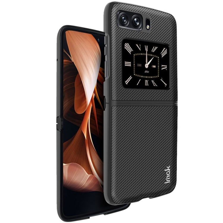 IMAK Ruiyi Series Carbon Fiber PU + PC Phone Case, For iPhone 14 Plus, For iPhone 14 Pro Max, For iPhone 14 Pro, For iPhone 14, For Asus ZenFone 9 5G, For Motorola Moto Razr 2022, For Sony Xperia 5 IV