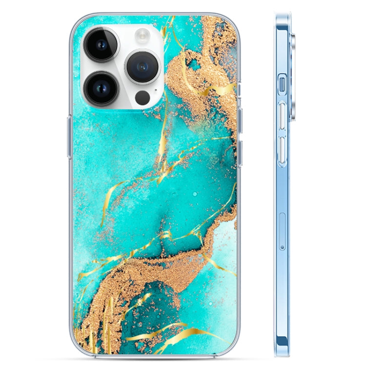 Coloured Glaze Marble Phone Case, For iPhone 14, For iPhone 14 Plus, For iPhone 14 Pro