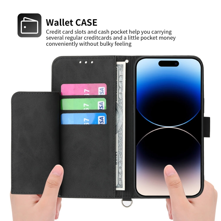 Skin-feel Flowers Embossed Wallet Leather Phone Case, For iPhone 12 Pro Max, For iPhone 12 / 12 Pro, For iPhone 12 mini, For iPhone 11 Pro Max