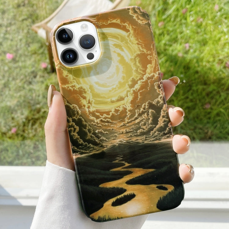 Varnishing Water Stick PC Phone Case, For iPhone 12 Pro Max