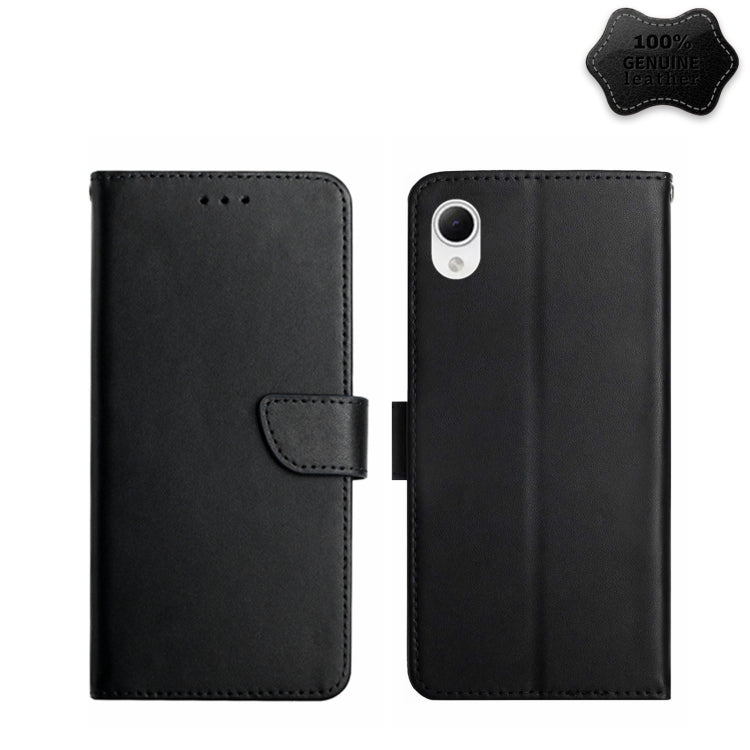 Genuine Leather Fingerprint-proof Flip Phone Case, For Samsung Galaxy A04 4G, For Samsung Galaxy A04s, For Samsung Galaxy A23 5G JP Version, For Samsung Galaxy A23e/A23s, For Sony Xperia 5 IV, For vivo X80 Lite/V25 5G, For Honor 70 Pro/70 Pro+         ...