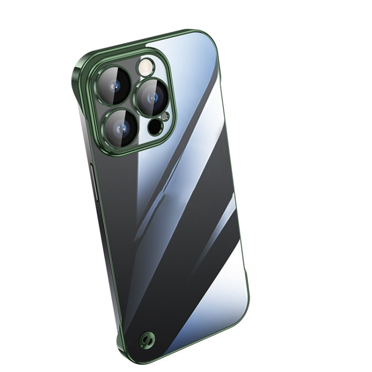 Electroplating Frameless Clear PC Phone Case, For iPhone 12 Pro Max