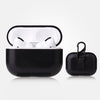 Anti-fall Crazy Horse Texture PU Leather Protective Case with Carabiner, For AirPods Pro, For AirPods 1 & 2