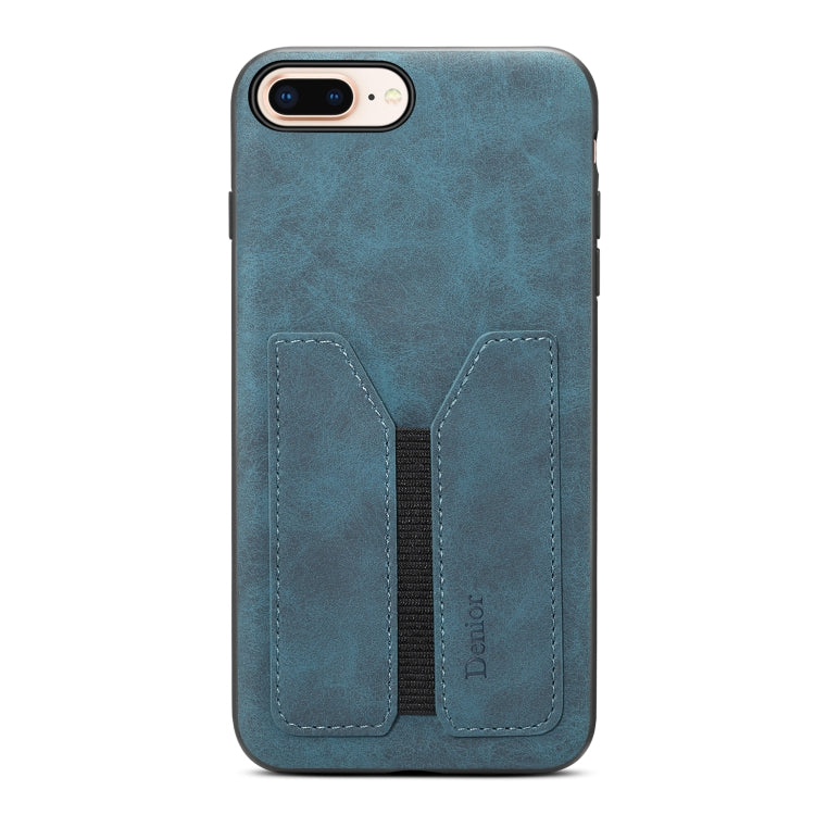 Denior DV Elastic Card PU Back Cover Phone Case, For iPhone 7 Plus / 8 Plus