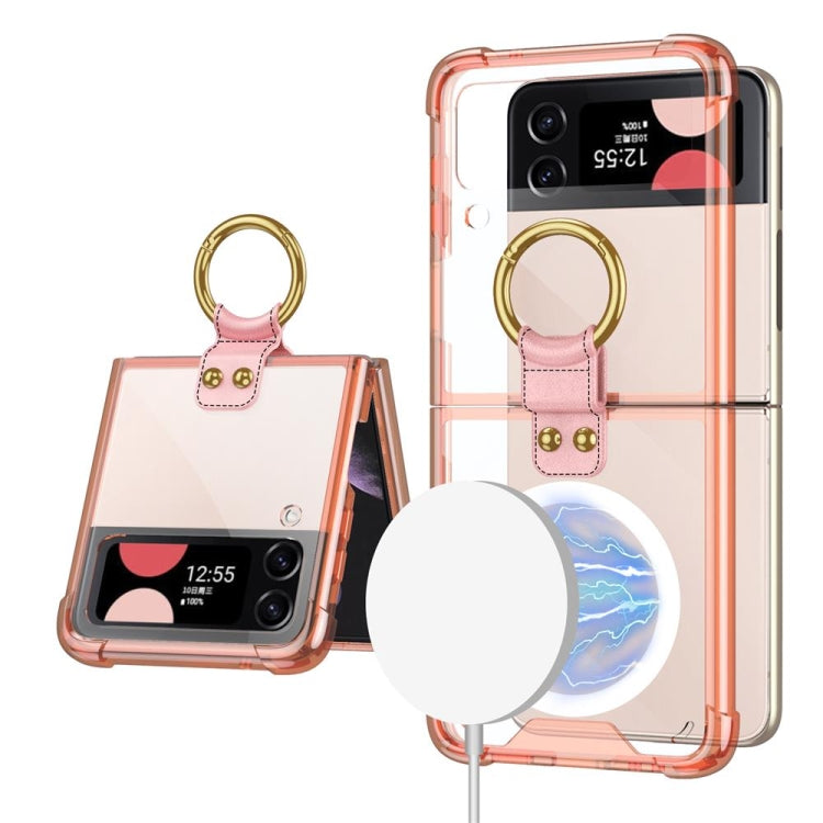 GKK MagSafe Airbag Shockproof Phone Case with Ring Holder, For Samsung Galaxy Z Flip3 5G
