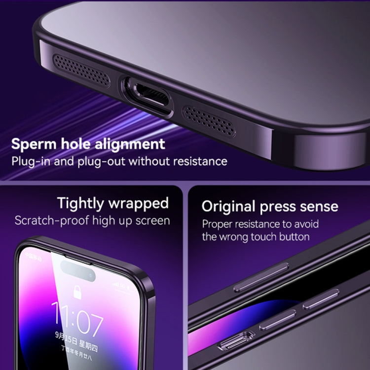 SULADA Electroplating Frosted All-inclusive TPU Phone Case, For iPhone 14 Pro Max