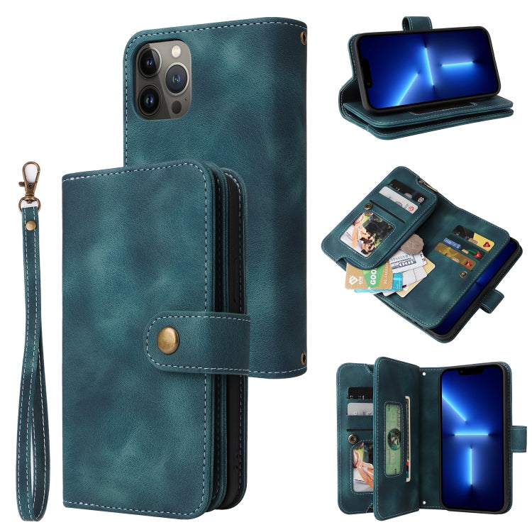 Multifunctional Card Slot Zipper Wallet Flip Leather Phone Case, For iPhone 12 Pro, For iPhone 12 mini, For iPhone 12, For iPhone 13 mini