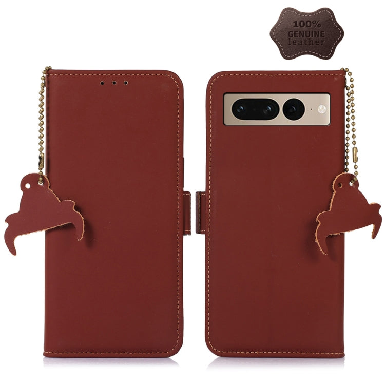 Genuine Leather Magnetic RFID Leather Phone Case, For iPhone 14, For Google Pixel 7 Pro, For Google Pixel 7, For Samsung Galaxy A54 5G, For Samsung Galaxy S22+ 5G, For Samsung Galaxy S22 5G