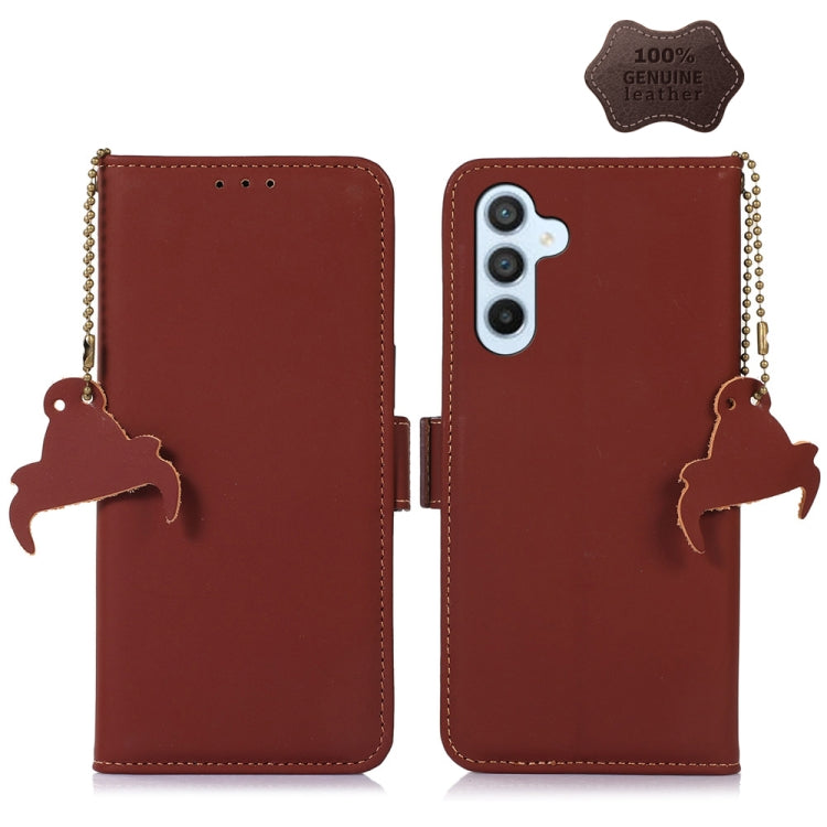 Genuine Leather Magnetic RFID Leather Phone Case, For iPhone 14, For Google Pixel 7 Pro, For Google Pixel 7, For Samsung Galaxy A54 5G, For Samsung Galaxy S22+ 5G, For Samsung Galaxy S22 5G