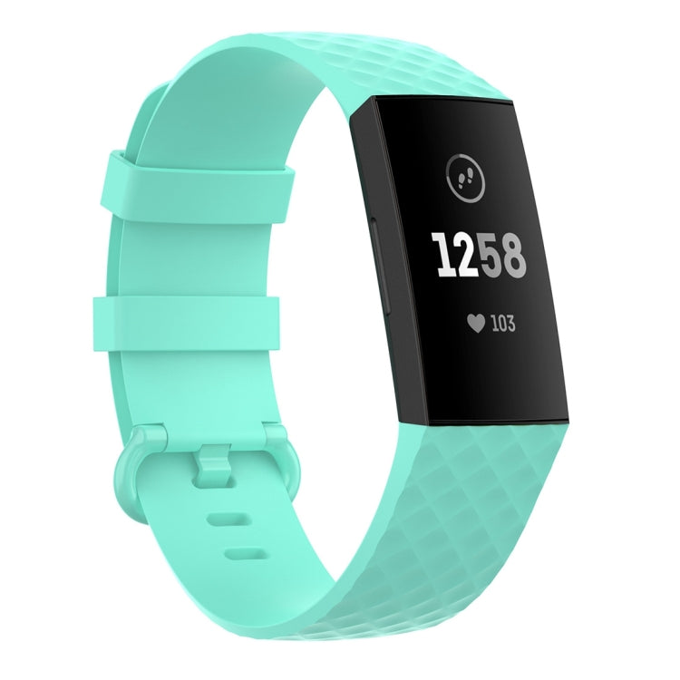 Silver Color Buckle TPU Wrist Strap Watch Band for Fitbit Charge 4 / Charge 4 SE / Charge 3 / Charge 3 SE, Size: S