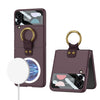 GKK MagSafe Ultrathin Integrated Shockproof Phone Case with Ring Holder, For Samsung Galaxy Z Flip4