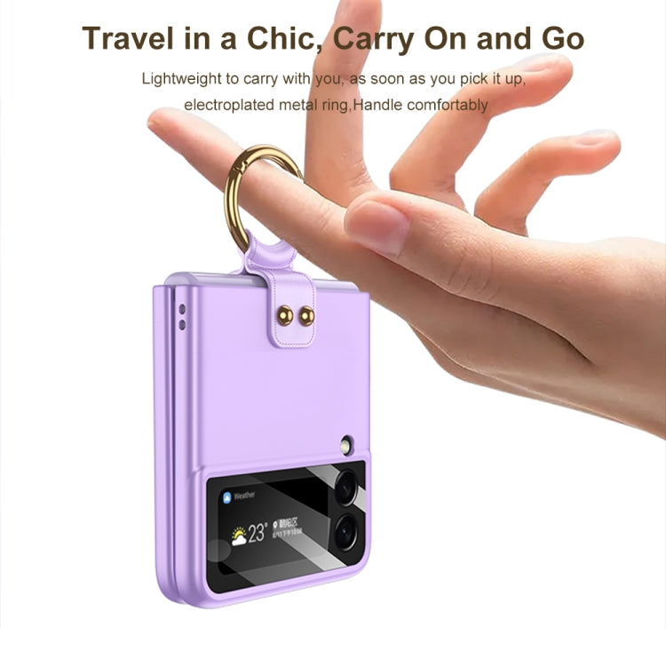 GKK MagSafe Ultrathin Integrated Shockproof Phone Case with Ring Holder, For Samsung Galaxy Z Flip4