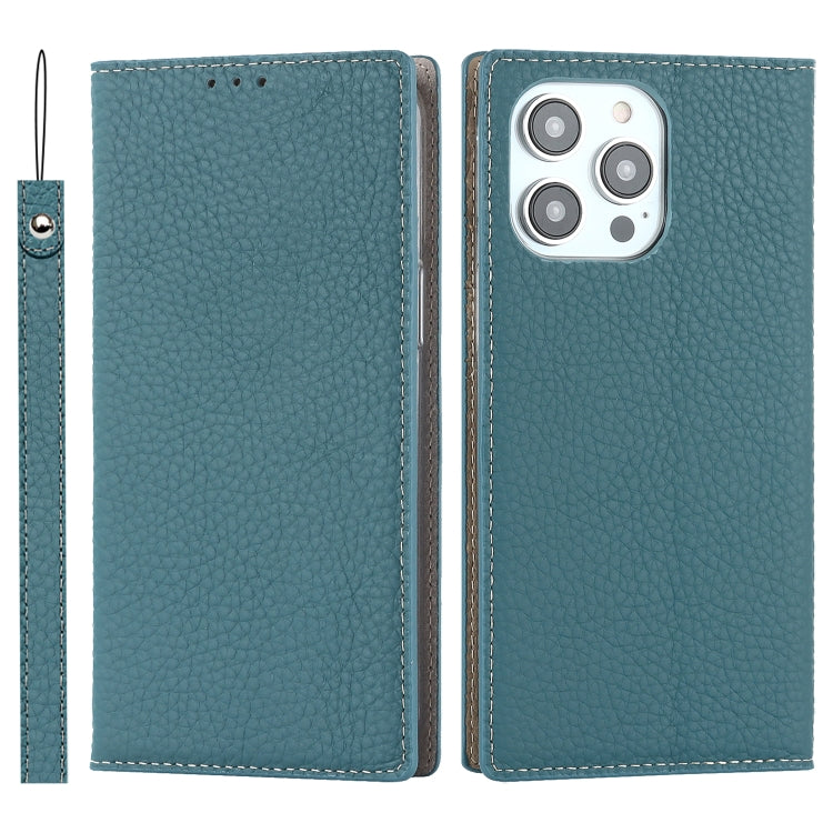 Litchi Texture Genuine Leather Phone Case, For iPhone 14 Pro Max, For iPhone 14 Pro, For iPhone 14, For iPhone 14 Plus