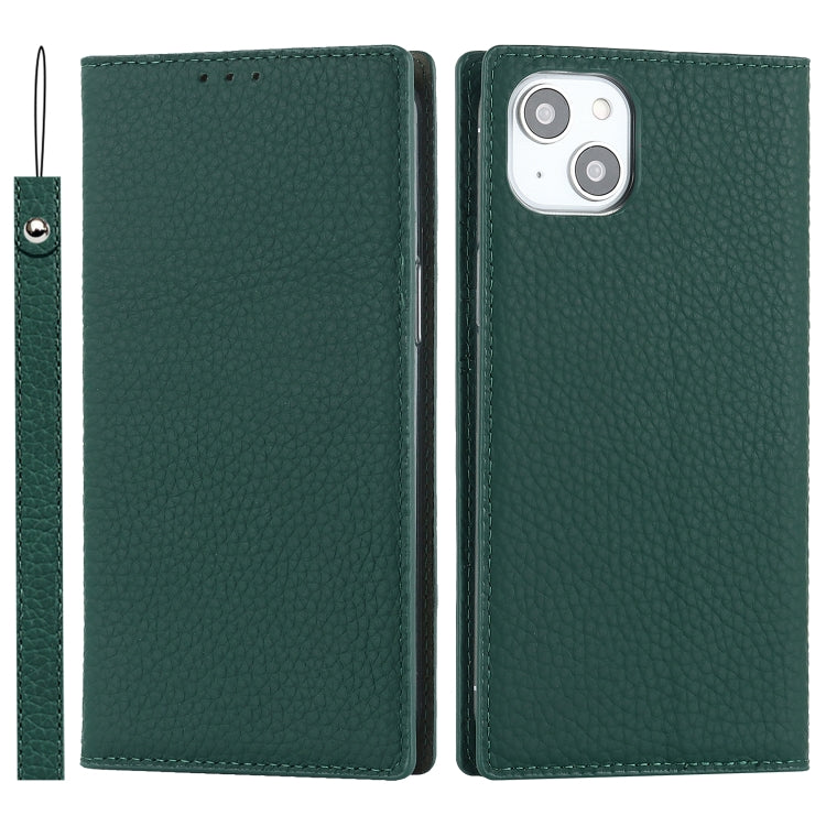 Litchi Texture Genuine Leather Phone Case, For iPhone 14 Pro Max, For iPhone 14 Pro, For iPhone 14, For iPhone 14 Plus