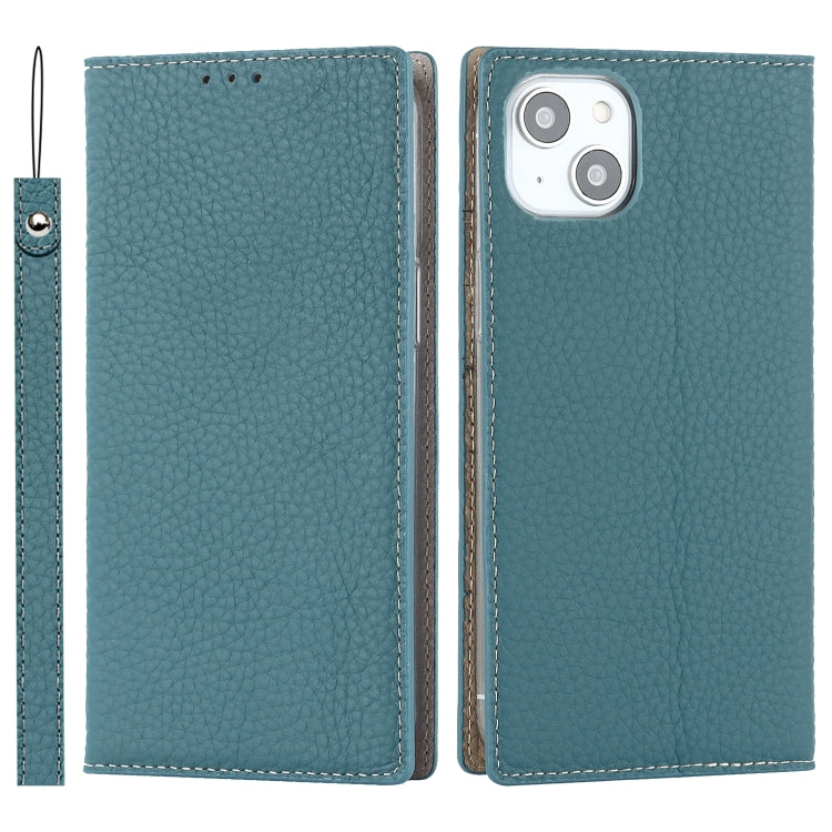 Litchi Texture Genuine Leather Phone Case, For iPhone 14 Pro Max, For iPhone 14 Pro, For iPhone 14, For iPhone 14 Plus
