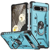 For Google Pixel 7 Pro 5G Ring Holder Phone Case(Light Blue)